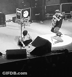 Black And White Man On Stage GIF