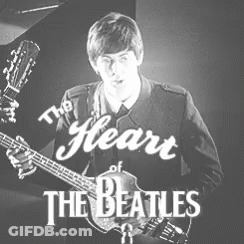Black And White Man Playing Guitar The Heart Of The Beatles GIF