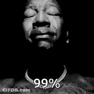 Black And White Man Praying 99.99 GIF