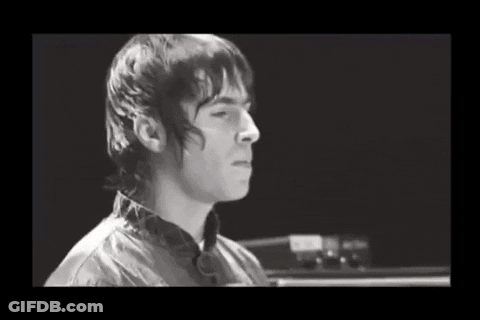 Black And White Man's Face And Neck GIF