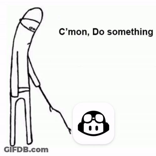 Black And White Man Saying C Mon Do Something GIF