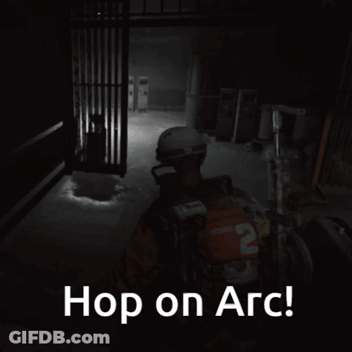 Black And White Man Saying Hop On Arc GIF