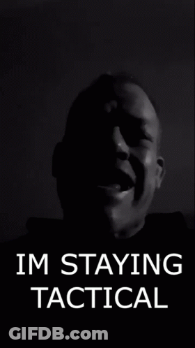 Black And White Man Saying Im Checking My Flanks GIF