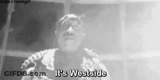 Black And White Man Saying It's Westside GIF