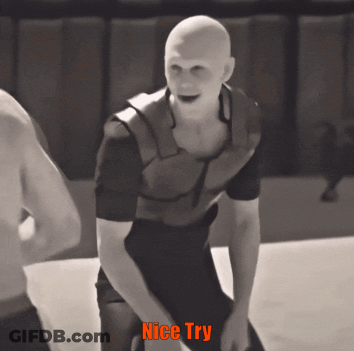 Black And White Man Saying Nice Try GIF
