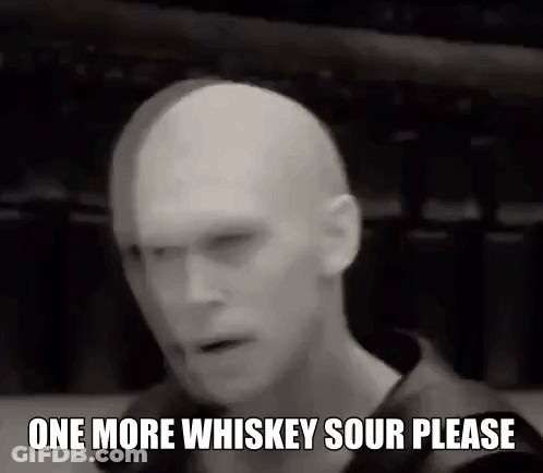 Black And White Man Saying One More Whiskey Sour Please GIF