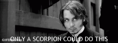 Black And White Man Saying Only A Scorpion Could Do This GIF