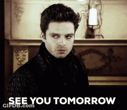 Black And White Man Saying See You Tomorrow GIF