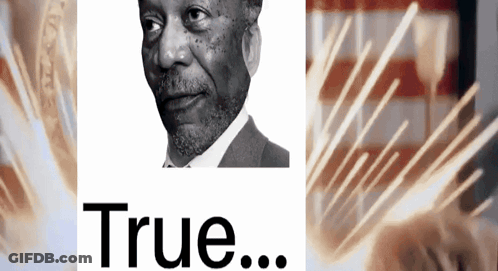 Black And White Man Saying True GIF