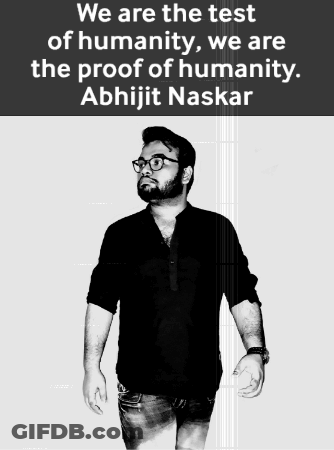 Black And White Man Saying We Are The Test Of Humanity GIF