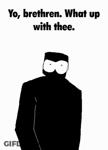 Black And White Man Saying Yo Brethren What Up With Thee GIF