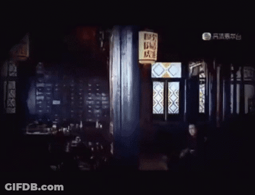 Black And White Man Screaming Chinese Writing GIF