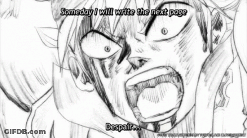 Black And White Man Screaming Someday I Will Write The Next Page Despair GIF