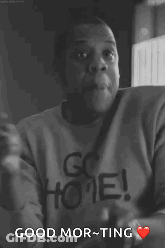 Black And White Man Shirt Saying E GIF