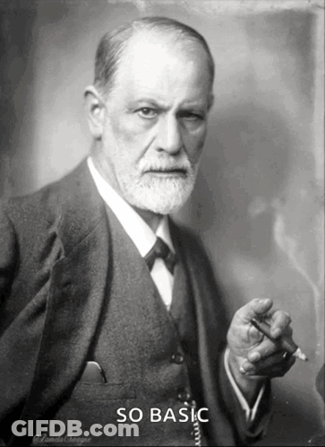 Black And White Man Smoking Cigar Saying So Basic GIF