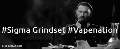 Black And White Man Smoking Cigarette #Sigma Grindset #Vapenation GIF