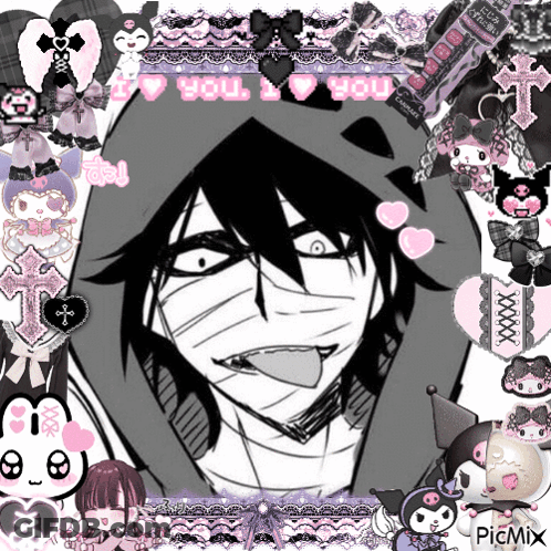 Black And White Man Tongue Out I Love You GIF