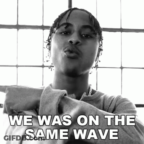 Black And White Man We Was On The Same Wave GIF