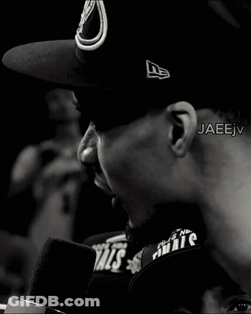 Black And White Man Wearing Hat Saying Go GIF