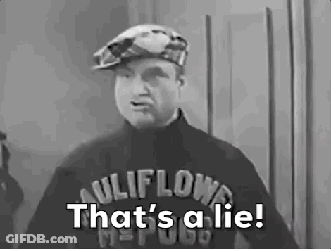 Black And White Man Wearing Hat Saying That's A Lie GIF