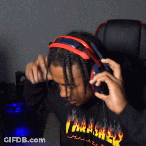 Black And White Man Wearing Necklace GIF