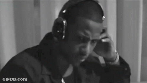 Black And White Man Wearing Necklace GIF