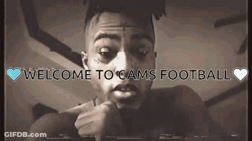 Black And White Man Welcome To Cams Football GIF