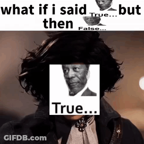 Black And White Man What If I Said But Then False ... True GIF