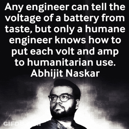 Black And White Man With Abhijit Naskar Quote GIF