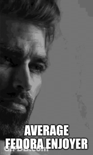 Black And White Man With Beard Average Fedora Enjoyer GIF