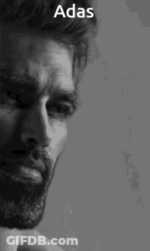 Black And White Man With Beard Saying Adas GIF