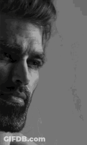 Black And White Man With Beard GIF