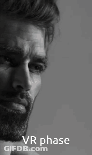 Black And White Man With Beard Vr Phase GIF