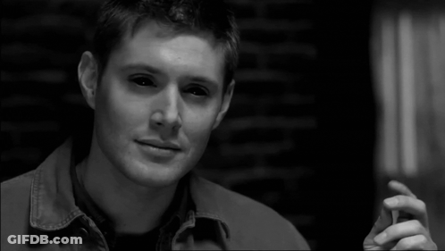 Black And White Man With Black Eyes GIF