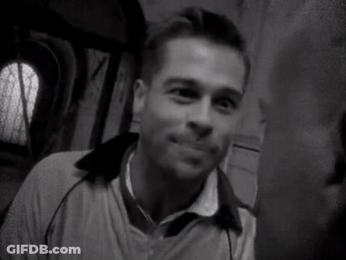 Black And White Man With Collar GIF