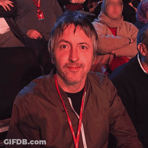 Black And White Man With Diamond On Face GIF