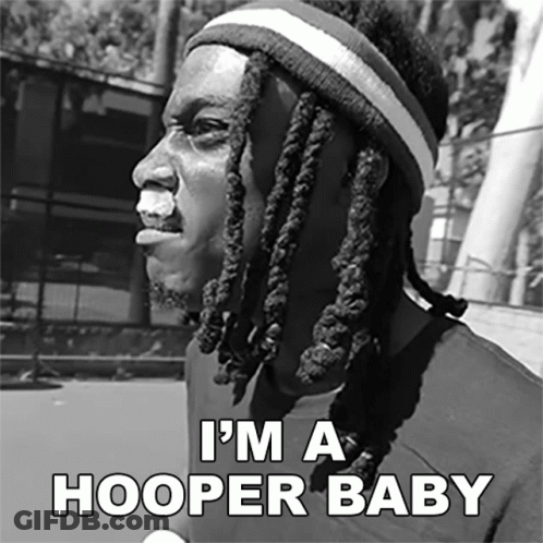 Black And White Man With Dreadlocks I'm A Hooper Baby GIF