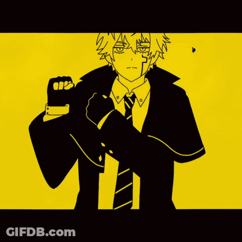 Black And White Man With Fist In Air GIF