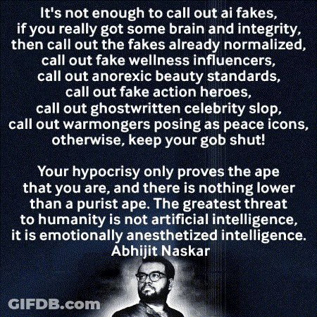 Black And White Man With Glasses Abhijit Naskar Quote GIF