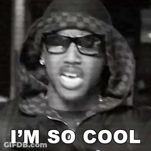 Black And White Man With Glasses And Hooded Jacket GIF