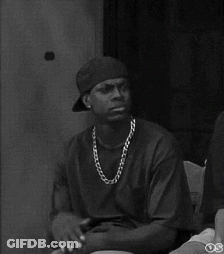 Black And White Man With Hat And Chain GIF