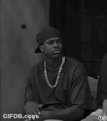 Black And White Man With Hat And Necklace GIF