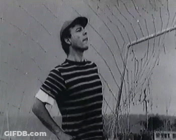 Black And White Man With Hat GIF