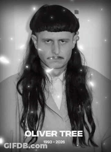 Black And White Man With Long Hair Oliver Tree GIF