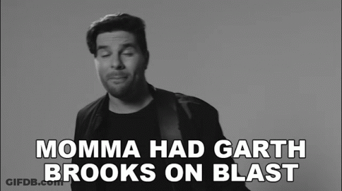 Black And White Man With Momma Had Garth Brooks On Blast GIF