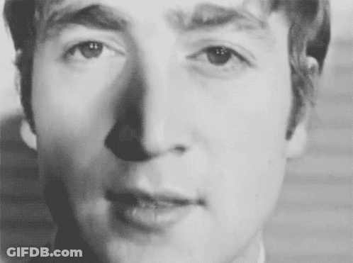 Black And White Man With Mouth Open GIF