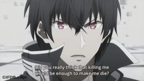 Black And White Man With Red Eyes Did You Really Think That Killing Me Would Be Enough To Mak GIF