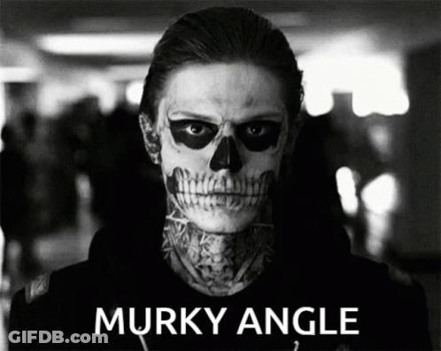 Black And White Man With Skull Painted Face GIF