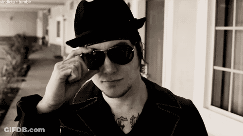 Black And White Man With Sunglasses GIF