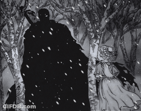 Black And White Man With Sword GIF